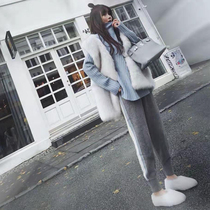 Pregnant womens pants Spring and Autumn wear striped beam feet casual belly long trousers autumn and winter clothes wide legs winter leggings winter leggings