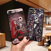 New Apple Mobile phone case for iPhoneXS Max Halloween Skull Relief 8Plus Grotesque Jack 6S