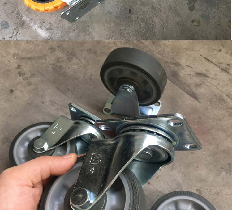 平板车静音小推车货搬运车拉货折叠钢板手推大号大型拖车重型定制