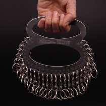 Stainless steel thick key plate easy to take Lobster chain key plate ring ring ring buckle warehouse School factory key classification