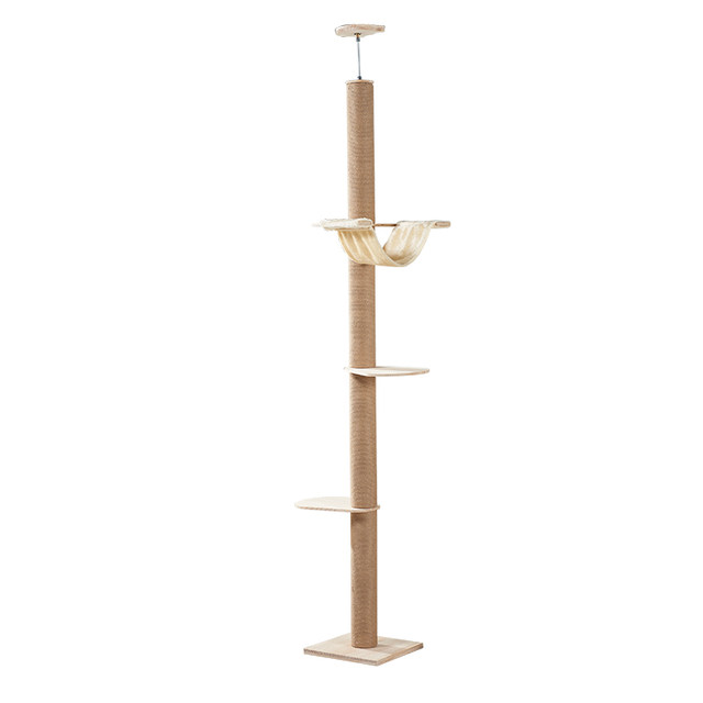 ໄມ້ແຂງ cat climbing frame Tongtianzhu cat nest cat tree cat jumping platform cat toy cat scratching post cat scratching board ຢືນຢູ່ໃນທ້ອງຟ້າ