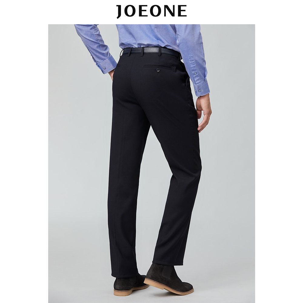 u弹系列九牧王西裤男裤2019秋季直筒透气抗皱职业商务正装裤