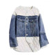 Cowboy stitching down jacket female light thin short fashion casual European station 2020 new winter jacket European goods tide Cowboy stitching down jacket female light thin short fashion casual European station 2020 new winter jacket European goods tide