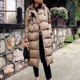 Mid-length down jacket European station 2020 winter new style women's fashion loose large size thin double breasted European goods trend Mid-length down jacket European station 2020 winter new style women's fashion loose large size thin double breasted European goods trend