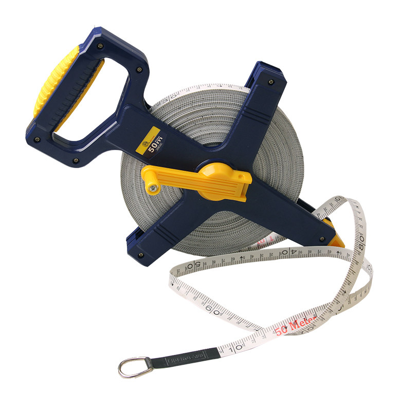 长城精工钢卷尺皮尺建筑工地手提卷尺30米50米100米工程卷尺测量