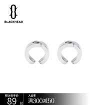 BLACKHEAD black head without ear hole ear clip no puncture ring men and women fashion trend personality stud earrings