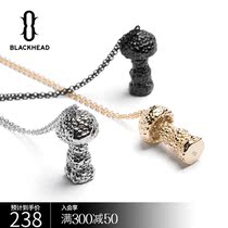 black head black mushroom cloud pendant titanium steel Street Tide brand men and women with fashion exaggerated sweater chain