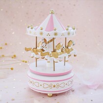Carousel Music Box Music Box Music Box Music Box Creative birthday gift girl girl girl girl cake decoration decoration