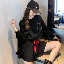 FENING MAJE 2020 new Harajuku style high leisure sports suit Net red same clothes two-piece set