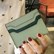 Leather card bag Womens small mini ultra-thin Korean exquisite high-end simple ins tide retro personality small fresh