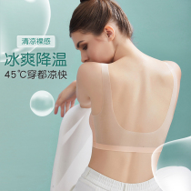 Lingerie womens summer ultra-thin style traceless beauty back small chest gathered summer underwire bra tank top bandeau
