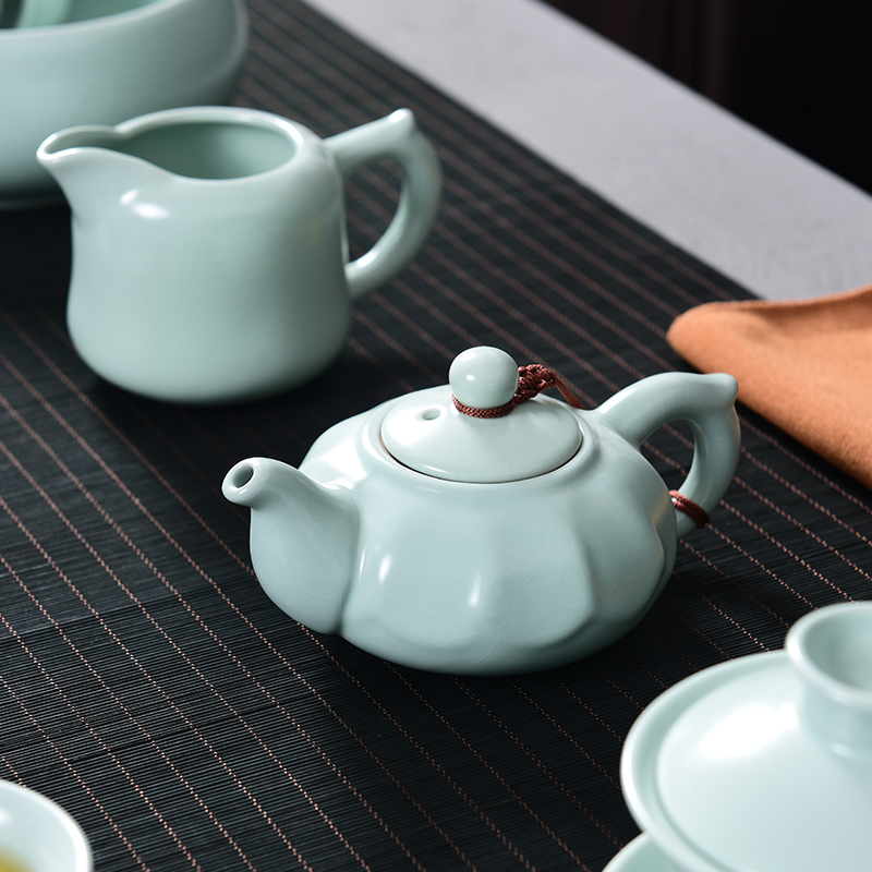 Tao blessing of household ceramics kung fu tea set a complete set of your up teapot teacup tea wash to gift set, tea set