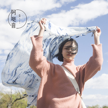 Experience the Bai tie-dye art charm decryption scarf tie flower learning materials semi-finished teaching self-study sending tutorial