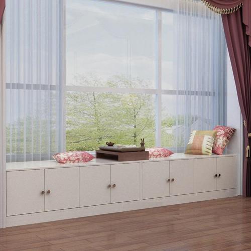 包邮简约飘窗柜地柜/阳台柜/矮柜储物柜/窗台柜子/收纳柜带门柜子