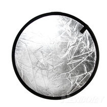 30cm small bifacial gold and silver reflector panel not dropping powder Photography two-tone reflector with portable and portable portable bag