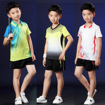 Custom child yu mao qiu fu suit boys students table tennis badminton were sports uniforms