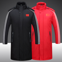 Autumn and winter table tennis clothes for men and women thickened long training clothes warm and cold jacket quilted jacket badminton sportswear