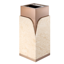 Southern GPX-20 floor ashtray uncovered hotel trash can lobby vertical stainless steel marble trash can