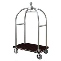 Hotel lobby small gold top luggage carts lobby luggage cart luggage delivery car push-and-pull caravan airport passenger luggage