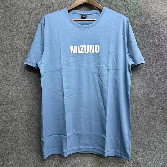 Mizuno Men's pure cotton casual sports round neck short-sleeved T-shirt K2CA15A2 Original 338 Mizuno Men's pure cotton casual sports round neck short-sleeved T-shirt K2CA15A2 Original 338