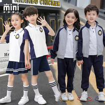 British Academy style baseball uniform school uniform set primary school students Spring and Autumn new childrens class uniform teacher kindergarten uniform