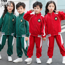 College style school uniform Primary School students class clothes long sleeve sports cotton spring and autumn summer new teacher set kindergarten clothes