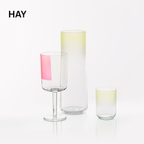 HAY Colour Glass colour glass goblet with champagne glass of wine glasses