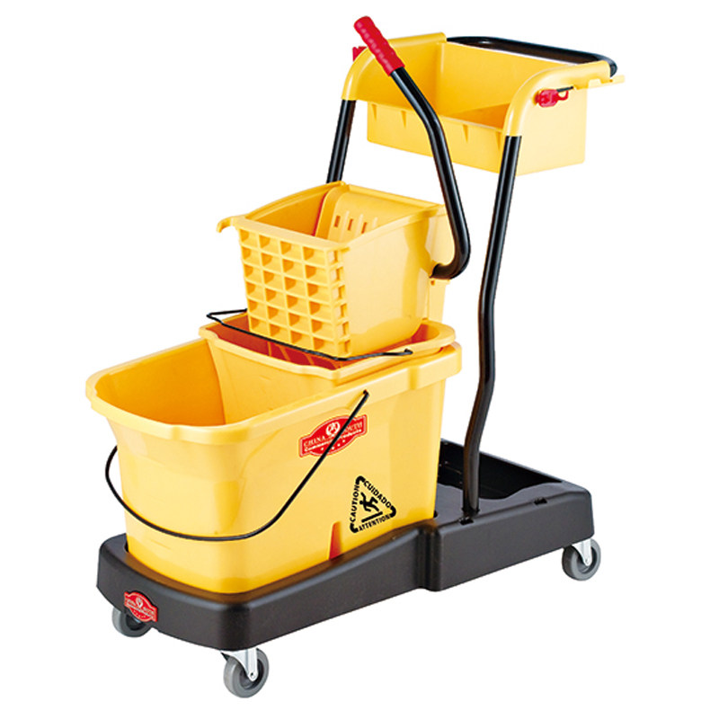 南方榨水车挤水车拖把桶酒店商用柞水车洗拖把桶拖布车静音车轮_7折