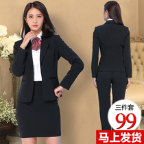 Professional dress spring and autumn interview formal dress female suit goddess Fan fashion temperament tooling high-end suit suit suit overalls