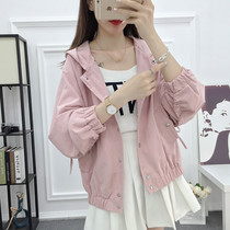  Jacket female spring and autumn students loose short baseball uniform Korean bf jacket top casual 2021 new small jacket