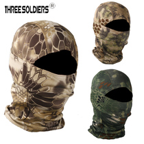 Python pattern tactical headgear mask Outdoor sunscreen sand camouflage warm rattlesnake ninja riding turban