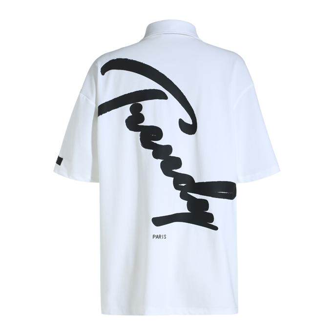 trendiano新2018男装夏装宽松字母logo印花短袖