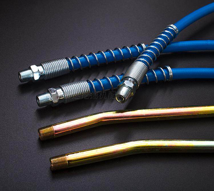 定做加长黄油枪软管钢丝牛油管平头手动电动加油管橡胶黄油管包邮