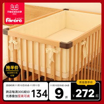 Faroro Crib Bumper Bed Baby Bedding Bedding Kit Sewing Bed Cover Bow