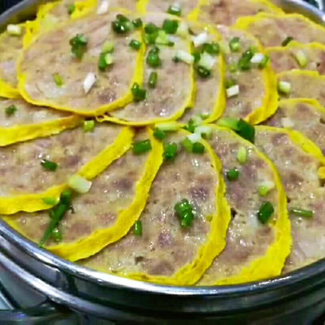 四川宜宾筠连土特产蛋圆子乡村蛋元子九大碗头菜肉馅鸡蛋卷粑粑肉