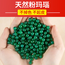 Natural green agate scattered beads diy handmade woven bracelet jewelry accessories crystal beaded material