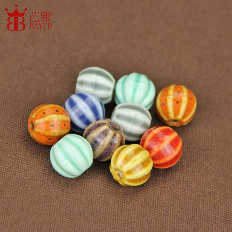 Ba jas Q jingdezhen ceramic powder bead pen nib of diy bracelet beads accessories material beads