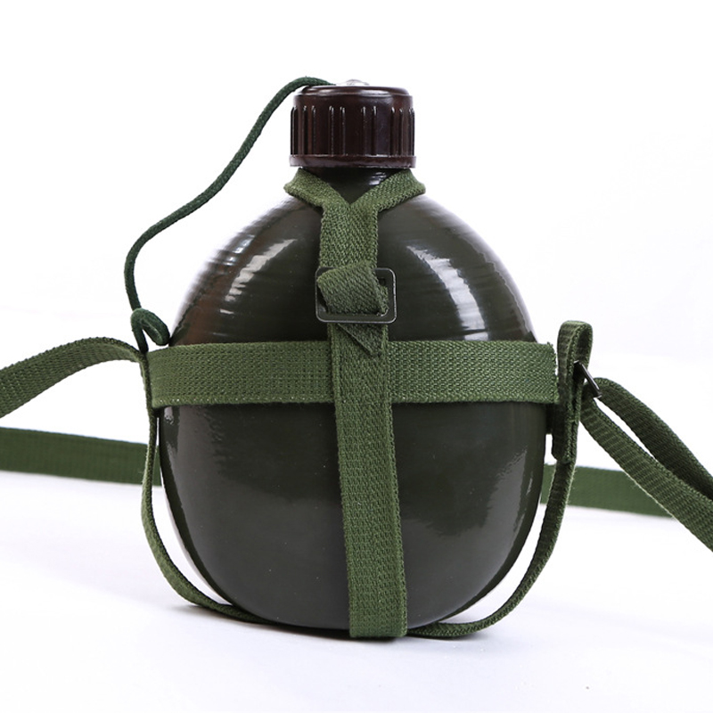 65式铝制绿色军水壶军迷户外用旅行登山70年代铝壶65式水壶老式