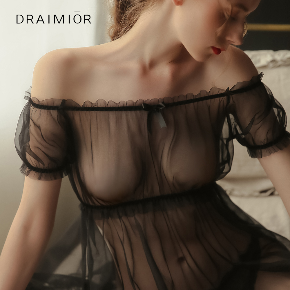 Sexy lingerie sexy pajamas women's show see-through nightdress hot open file tease temptation extreme passion suit super show