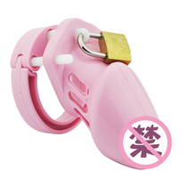 Prisoner Silicone Short Chastity Lock Anti-masturbation Male Chastity Belt Chastity Transparent Color and Other cb6000s