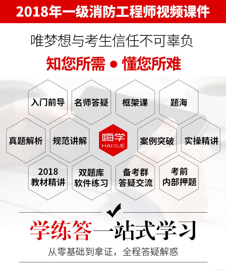 嗨学网一级注册消防工程师2018教材全套课件