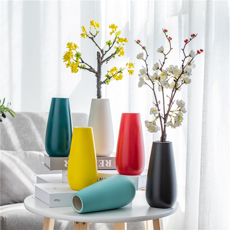 Nan sheng household act the role ofing is tasted simulation flower, dried flower ceramic vase Nordic mesa of I and contracted sitting room place decoration