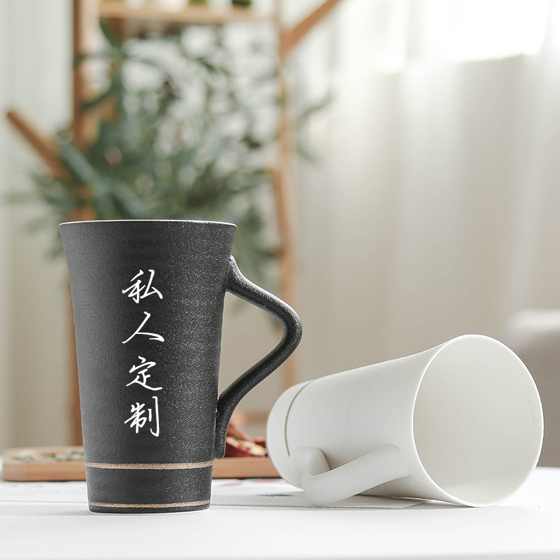 Nan sheng move contracted ceramic keller cup paint individual cup of domestic large capacity cup tea cup