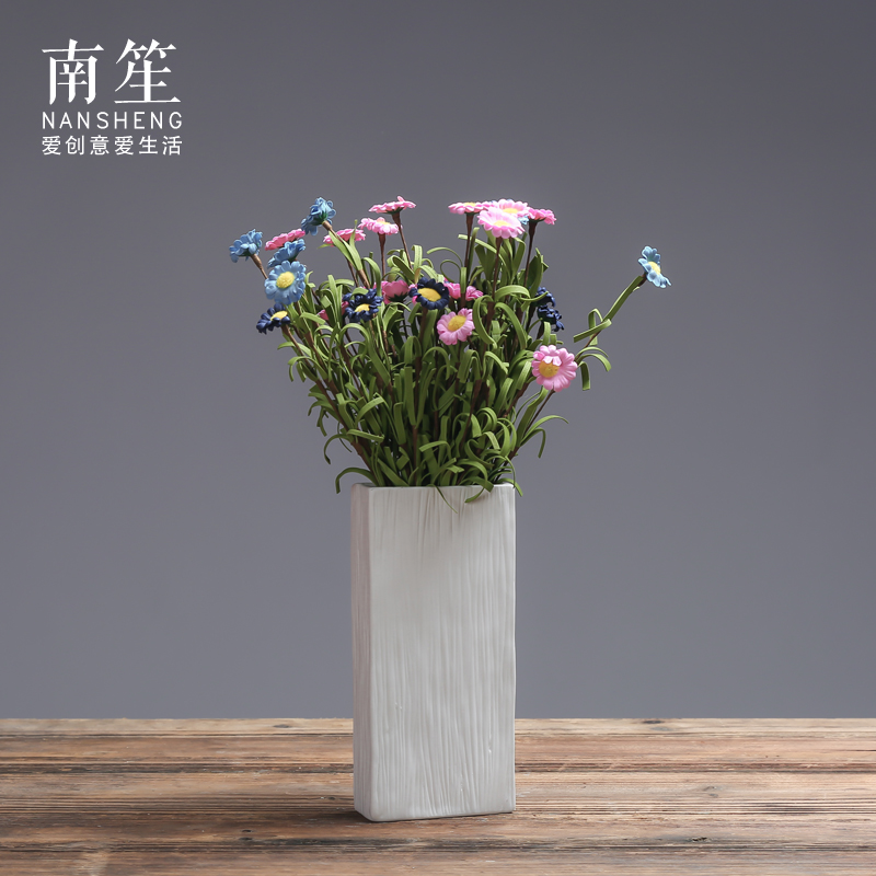 Nan sheng I and contracted household act the role ofing is tasted simulation flowers, dried flowers, fake flower flower ceramic vase furnishing articles Taiwan crispy noodles