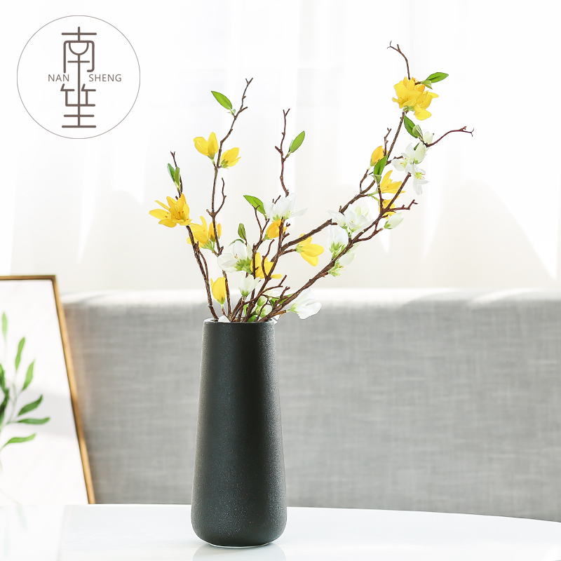 Nan sheng household act the role ofing is tasted simulation flower, dried flower ceramic vase Nordic mesa of I and contracted sitting room place decoration