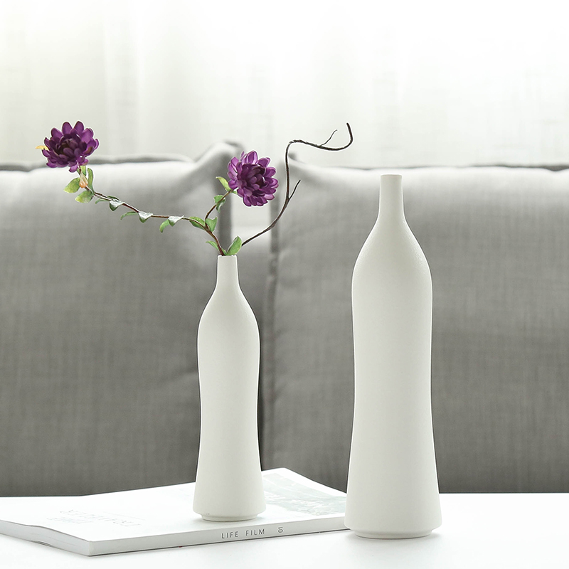 Nan sheng household act the role ofing is tasted contracted ceramic vase simulation dried flower vases, flower, the flower implement mesa place decoration