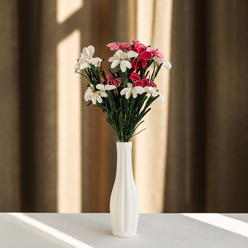 South sheng furnishing articles all over the sky star, dry flower simulation flower ceramic vase household act the role ofing is tasted mesa white flower arranging flowers