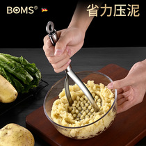 304 Stainless Steel Potato Mashed Press Clay Instrumental Home Hand Multifunction Baby Coveting Fruit Pressed French Fries