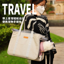 Cat Bag Portable Winter Warm Kitty Out Bag Large Capacity Portable Back Dog Neutered Pet Canvas Clothing Cat Bag