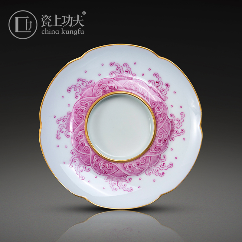 Manual hand - made porcelain on kung fu from the three tureen jingdezhen ceramic cups only single not hot tea bowl